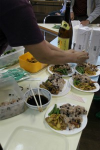 島民の方々の差し入れです